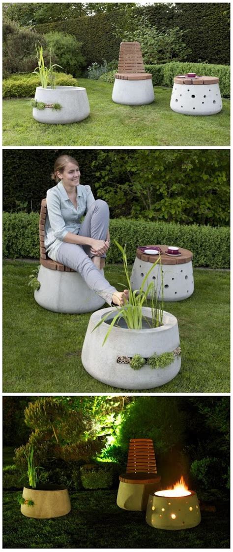 Beautiful Concrete Garden Furniture