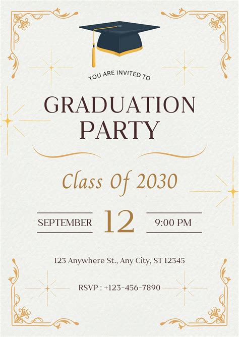 Free Free Printable Graduation Invitation Templates 2018 Download Free