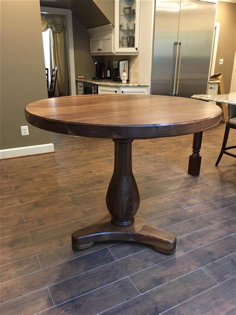 Hand Crafted Round Pedestal Table - Solid Wood by Mark Palmquist Design ...