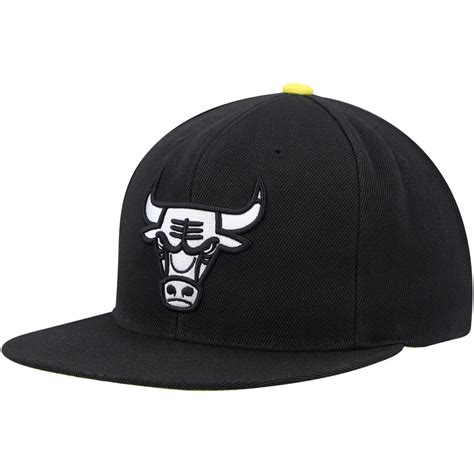 Chicago Bulls Snapback Mitchell And Ness Black