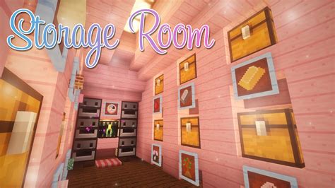 Cute Underground Storage Room ♡ Minecraft Youtube