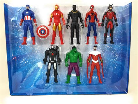 Marvel Avengers Action Figures Iron Man Hulk Black Panther Captain