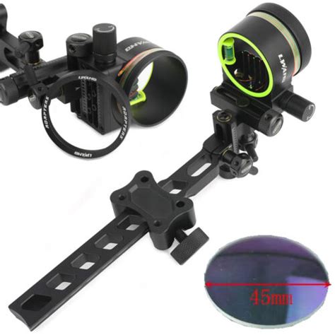 Archery Compound Bow Sight 5 Pin 4x 6x 8x Lens 0019 Micro Adjustable