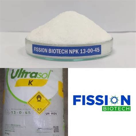 Agricultural Grade Potassium Nitrate 13 00 45 Packaging Size 25kg At Rs 90 Kg In Isnapur