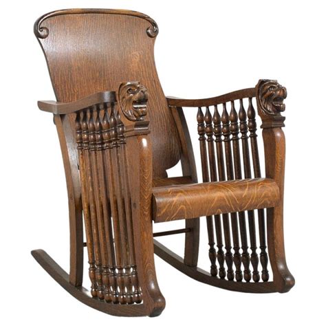 Antique Oak Rocking Chair at 1stDibs | antique oak rocking chairs for ...