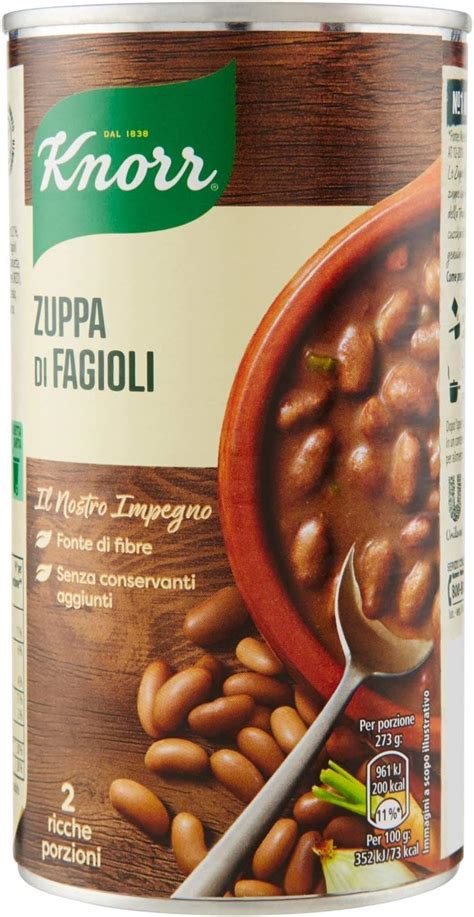 Knorr Zuppa Di Fagioli Piatti Pronti Knorr Con Ingredienti Naturali Senza Coloranti E Senza