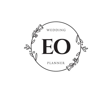 Initial EO Feminine Logo Usable For Nature Salon Spa Cosmetic And