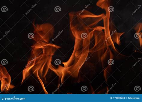 Fire Flames and the Smoke Background Stock Image - Image of survival ...