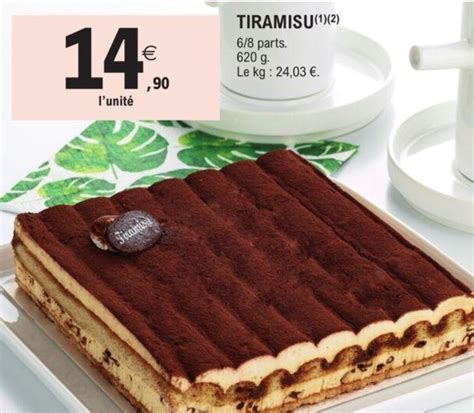 Promo Tiramisu Chez E Leclerc