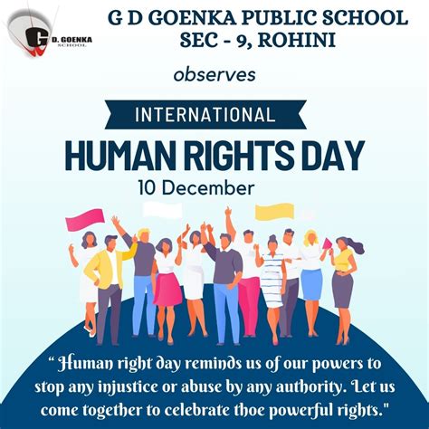 Human Rights Day Gd Goenka Rohini