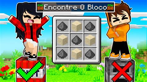 Minecraft Mas Quem Pisar No Bloco Certo Ganha Youtube