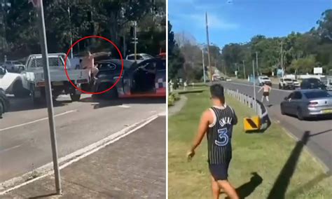 Grand Theft Auto Australia Style Wild Moment Thug Tries To Flee