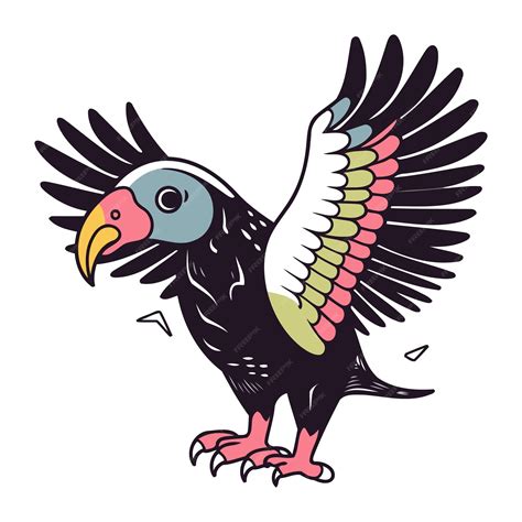 Premium Vector | Illustration of a vulture vector illustration of a vulture