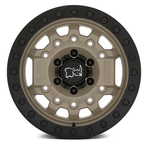 Black Rhino Avenger Beadlock Wheels Desert Sand With Black Hardware Rims