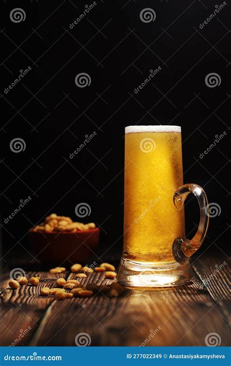 A Mug with Traditional German Lager Beer Stock Image - Image of ...