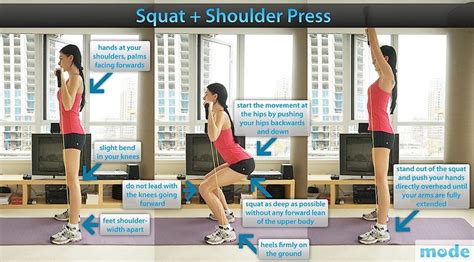 Squat + Shoulder Press | Squat shoulder press, Shoulder press, Squats