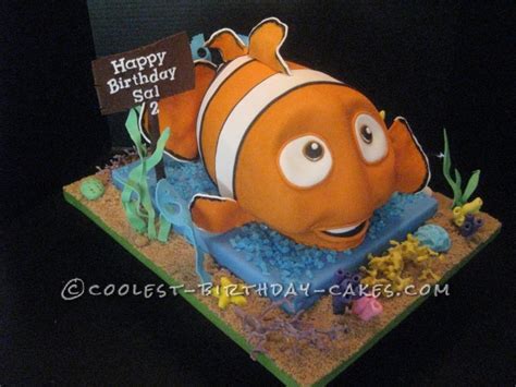 Awesome Homemade 3D Finding Nemo Birthday Cake