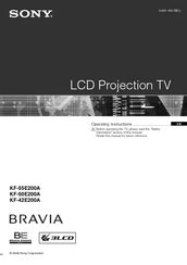 Sony Bravia Kf E A Manuals Manualslib