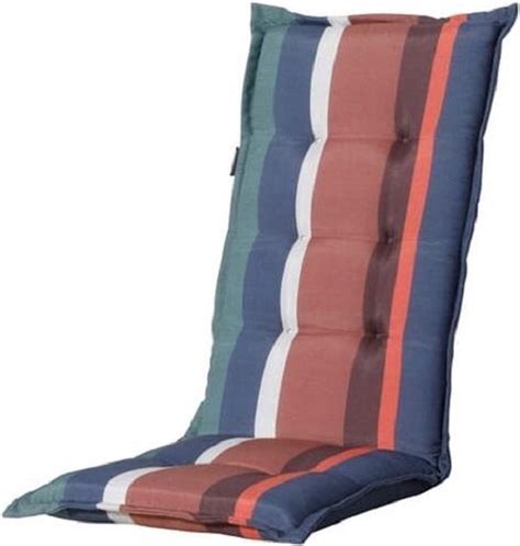 Madison Tuinkussens Lage Rug Stripe Blue X Blauw Bol