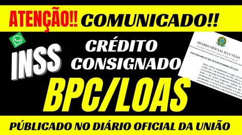 Comunicado Benefici Rios Do Bpc Loas Loas Benef Cio De