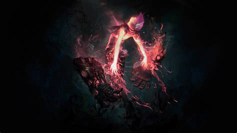 Wallpaper League Of Legends Fire Vi League Of Legends Midnight