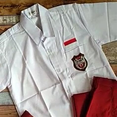 jual seragam sekolah merah putih sd anak cp shopee indonesia