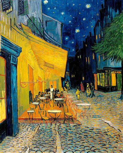 O Terraço Do Café à Noite De Vincent Van Gogh Tela Para Quadro Na