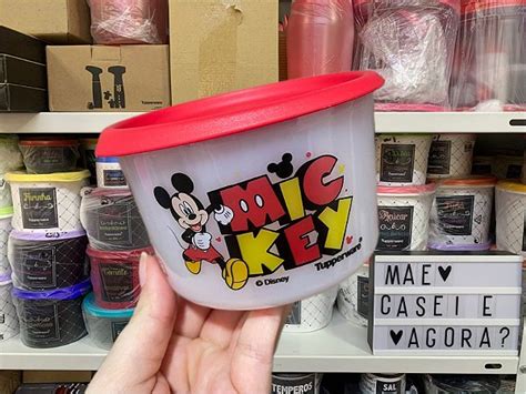 Tupperware Mini Instantânea Mágica Farinha Mickey 575 ml Mãe Casei e