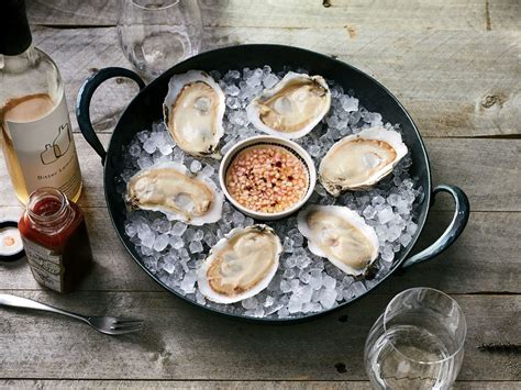 Iced Oysters With Bitter Lemon Vinaigrette Recipe Recipe Lemon