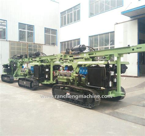 Crawler Type Rock And Soil Layer Drilling Machine Solar Photovoltaic