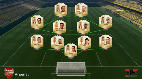 Once Hist Rico Del Arsenal En Fifa Ultimate Team Alineaciones Cl Sicas