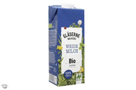 Gläserne Molkerei Weidemilch Bio 3 8 1l Eberlein Shop