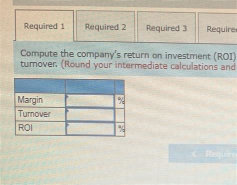 Solved Problem 10 20 Return On Investment Roi Analysis