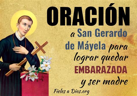 Oración a San Gerardo de Máyela para Lograr Quedar Embarazada y ser