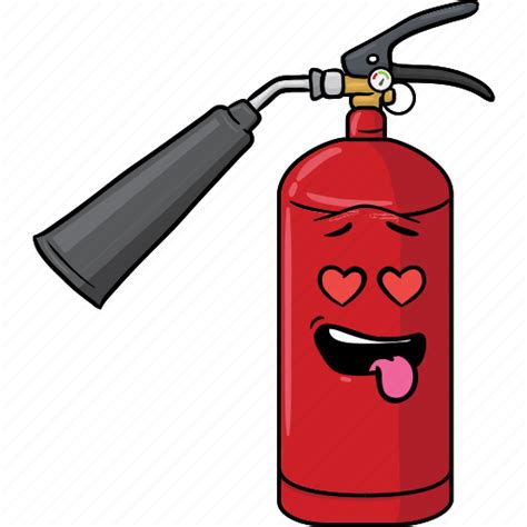 Cartoon, emoji, extinguisher, face, fire icon - Download on Iconfinder