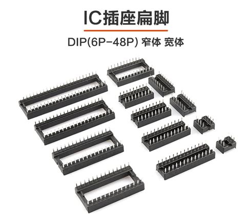 Ic Socket In Connectors Dip P P P P P P P P Pin Pcb