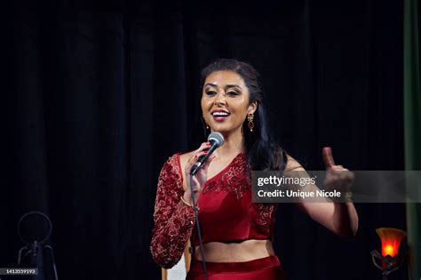 Sonali Chandra Performs At The Stand Up Comedy Show Featuring News