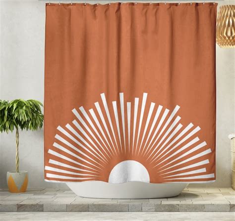 Burnt Orange Vintage Style 1950s 1960s Bathroom Terracotta Atomic