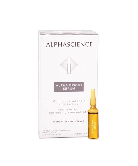 Alphascience ALPHA BRIGHT serum ampulėse 10x2 ml Soderma