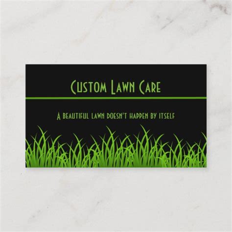 Custom Lawn Care Business Cards | Zazzle.com