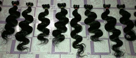 Body Wave Unprocessed Virgin Weft Bundles Color Natural Black At