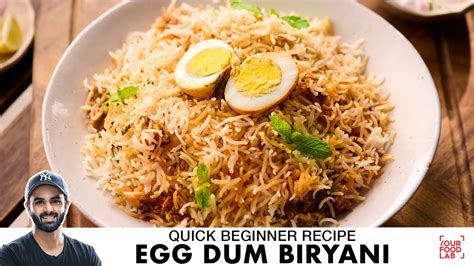 Egg Dum Biryani for Beginners Quick Bachelor Recipe दम बरयन क