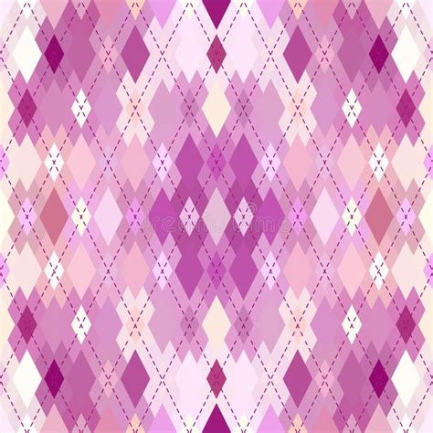 Argyle Seamless Vector Pattern Background Stock Vector Illustration