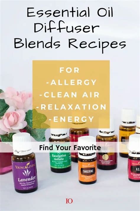 Essential Oil Diffuser Blends Recipes For Allergy Clean Air