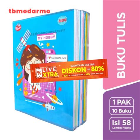 Jual TBMO PACK BUKU TULIS EB 58 SINAR DUNIA Shopee Indonesia