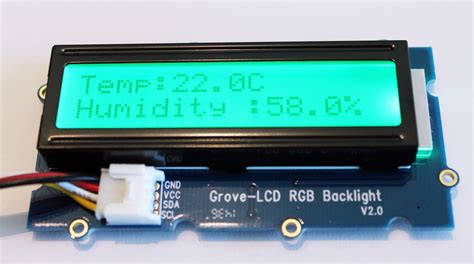 Raspberry Pi temperature sensor with Display example