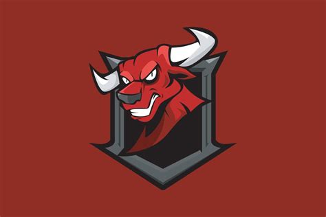 RED BULL CARTOON MASCOT LOGO 21572243 Vector Art at Vecteezy