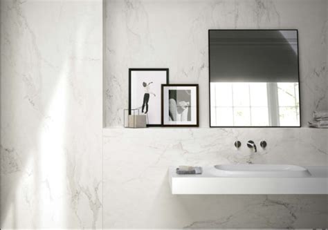 Calacatta Honed Bathroom Florim Porcelain Tiles Contemporain