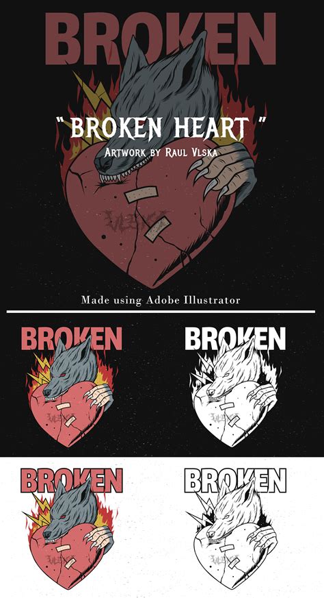 "BROKEN HEART" Artwork on Behance