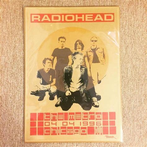 ミニ ポスター「レディオヘッド Radiohead シカゴ」 メルカリ